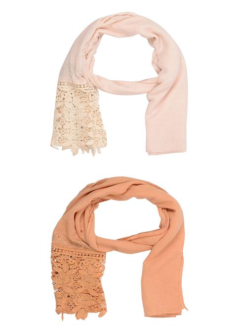 multi colored cotton scarf - 15011100 - Very Small Image - 1