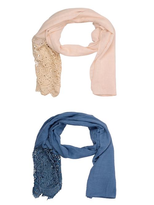 multi colored cotton scarf - 15011102 - Very Small Image - 1