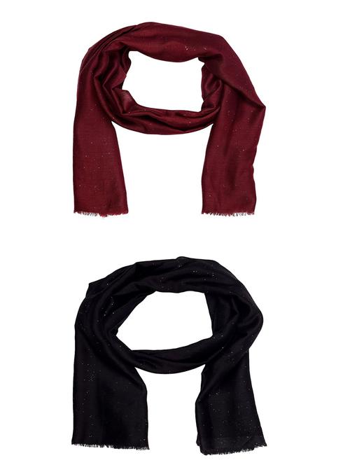 multi colored cotton scarf - 15011140 - Very Small Image - 1