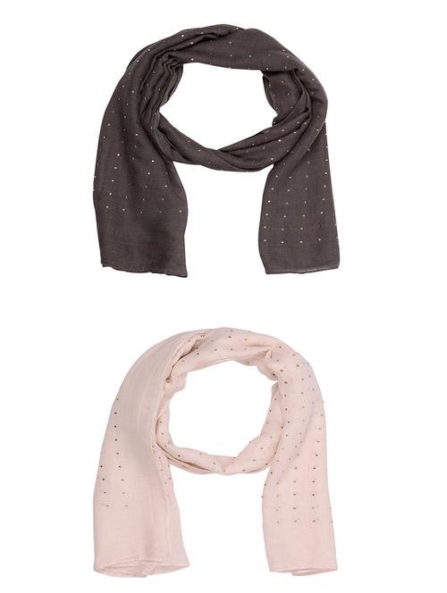 multi colored cotton scarf - 15011177 - Very Small Image - 1