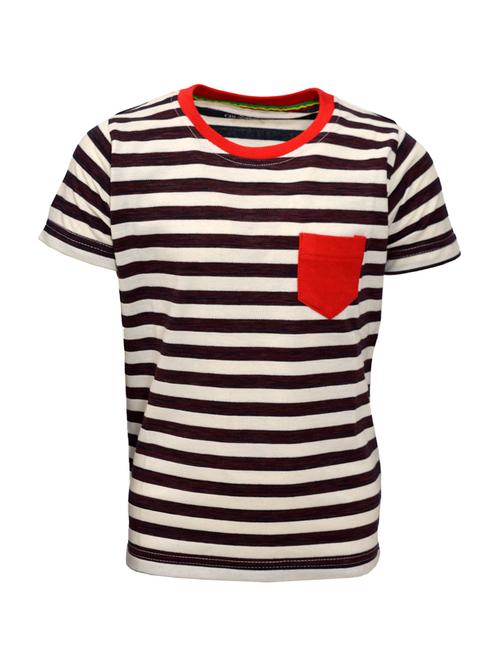 contrast pocket patch striped t-shirt - 15013144 - Very Small Image - 1