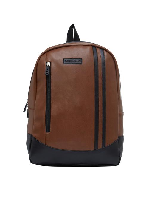 tan leatherette backpack - 15013358 - Very Small Image - 1