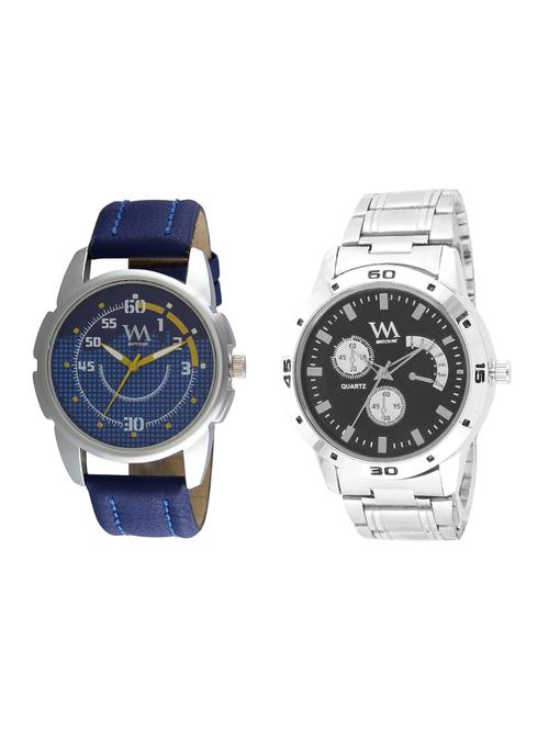 watch me analog watch combo for men and boys awc-019-awc-010 - 15013865 - Very Small Image - 1
