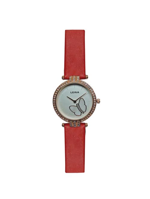 jm new leina style l1 red leather belt watch - 15013989 - Very Small Image - 1