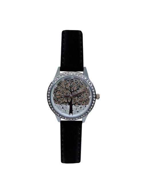 jm new leina style l2 silver black leather belt watch - 15014005 - Very Small Image - 1