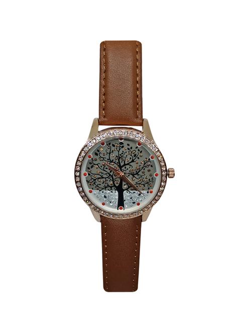 jm new leina style l2 brown leather belt watch - 15014008 - Very Small Image - 1