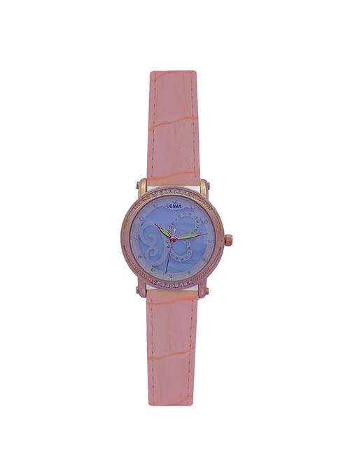 jm new leina style l2 light pink leather belt watch - 15014019 - Very Small Image - 1