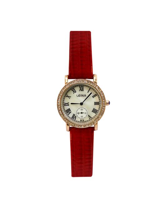 jm new leina style l4 red leather belt watch - 15014041 - Very Small Image - 1