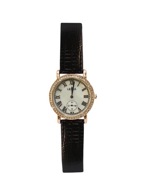 jm new leina style l6 black leather belt watch - 15014042 - Very Small Image - 1