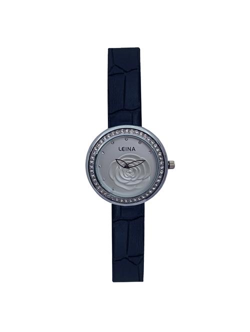 jm new leina style l7 silver black leather belt watch - 15014045 - Very Small Image - 1