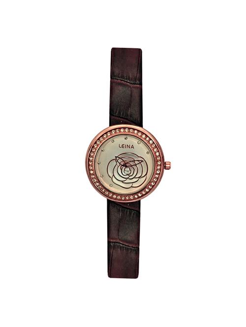 jm new leina style l6 brown leather belt watch - 15014049 - Very Small Image - 1