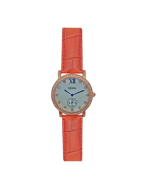 jm new leina style l2 orange leather belt watch - 15014056 - Very Small Image - 1
