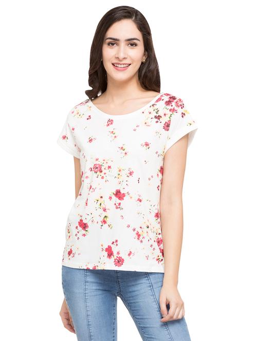 women's all over print boat neck t-shirt - 15015012 - Very Small Image - 1