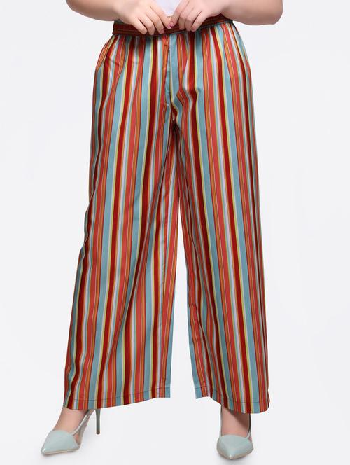 multi colored straight palazzo - 15015070 - Very Small Image - 1