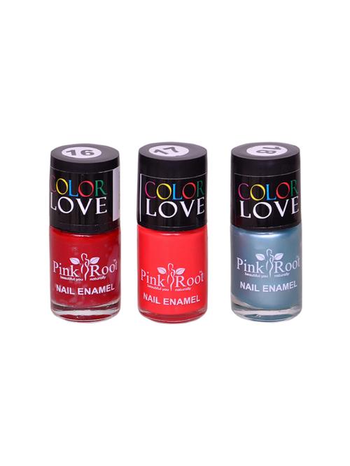 pink root nail paints no.16,17,18 pack of 3 - 15015185 - Very Small Image - 1