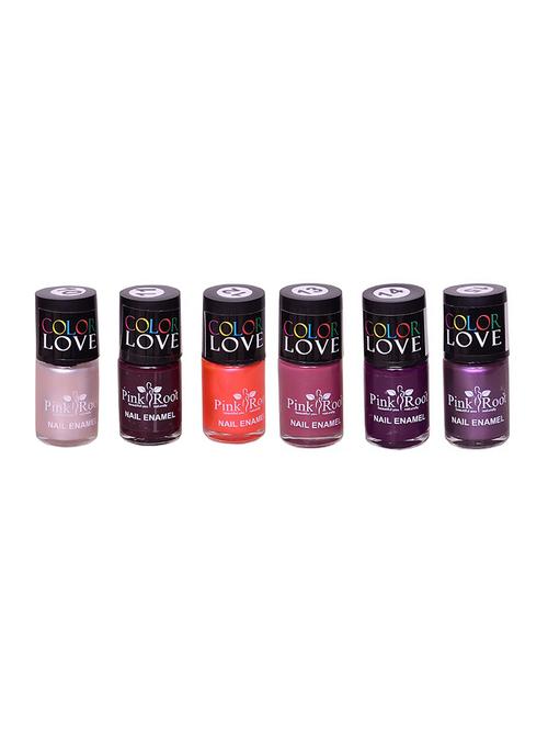 pink root nail paints pack of 6 - 15015198 - Very Small Image - 1