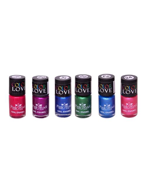pink root nail paints pack of 6 - 15015200 - Very Small Image - 1