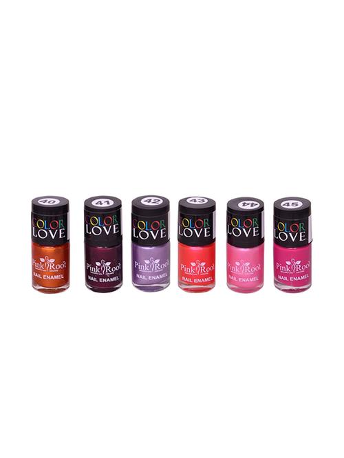 pink root nail paints pack of 6 - 15015205 - Very Small Image - 1