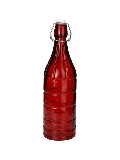 red designer glass bottle - 15016221 - Very Small Image - 1