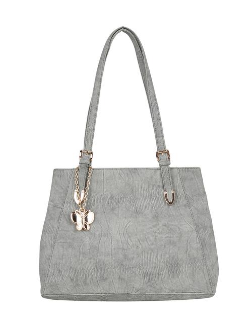 grey leatherette regular handbag - 15018563 - Very Small Image - 1