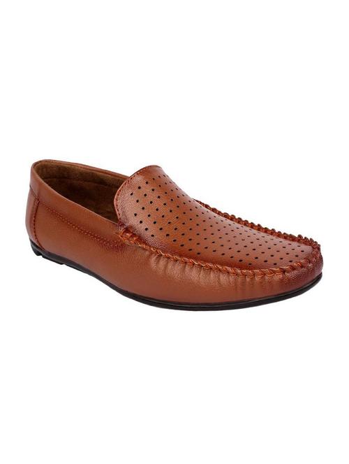 brown leatherette office wear loafer - 15019199 - Very Small Image - 1