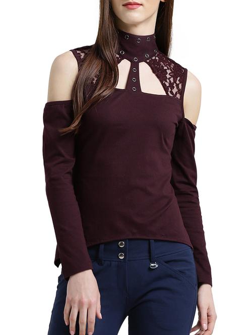 women's straight high neck top - 15019690 - Very Small Image - 1