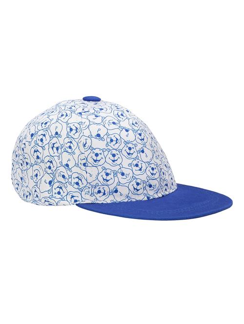 blue cotton blend cap - 15020130 - Very Small Image - 1