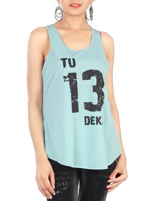 light blue cotton printed tee - 15020549 - Very Small Image - 1