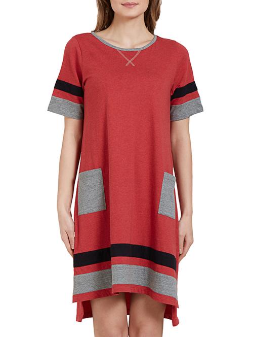 high-low pocket patch sleepshirt - 15022776 - Very Small Image - 1