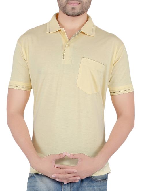 yellow cotton pocket t-shirt - 15024351 - Very Small Image - 1