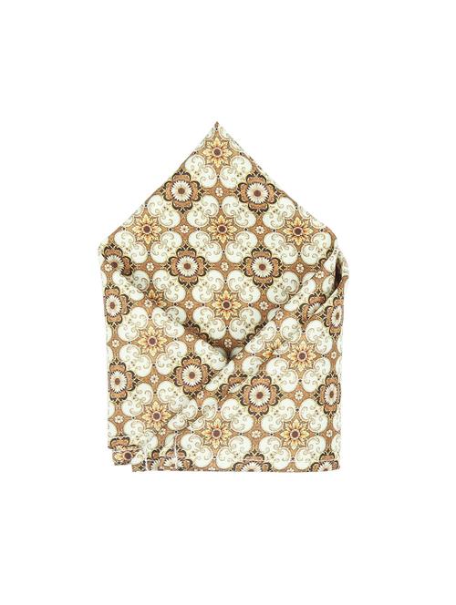 brown polyester pocketsquare - 15026000 - Very Small Image - 1