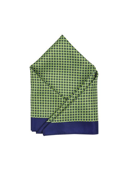 green polyester pocketsquare - 15026008 - Very Small Image - 1