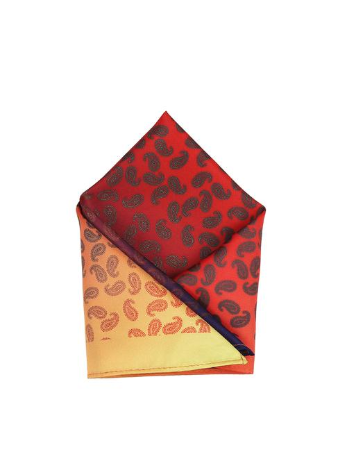 orange polyester pocketsquare - 15026014 - Very Small Image - 1