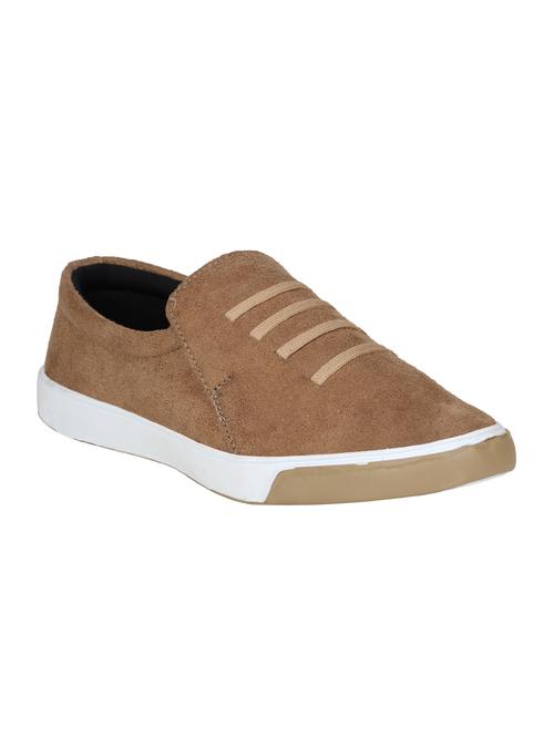 beige suede casual slipon - 15026188 - Very Small Image - 1