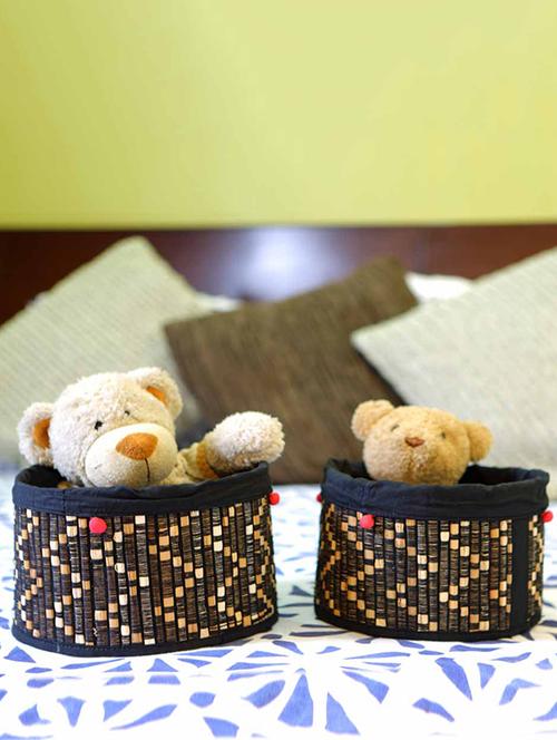 jute handcrafted round deep kitchen basket large - 15026308 - Very Small Image - 1