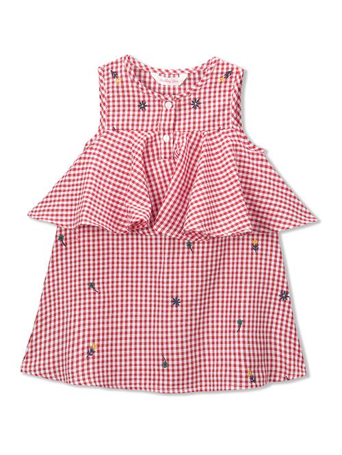 red cotton frock - 15026457 - Very Small Image - 1