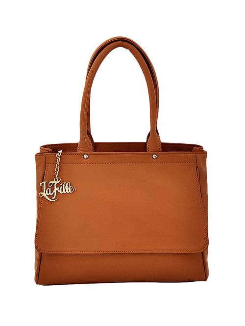 tan leatherette handbag - 15026491 - Very Small Image - 1