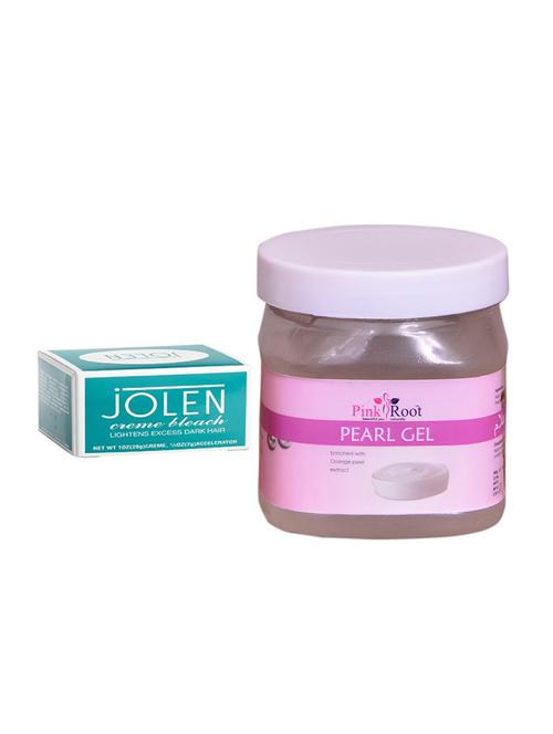 jolen creme bleach and pink root pearl gel 500ml - 15026503 - Very Small Image - 1