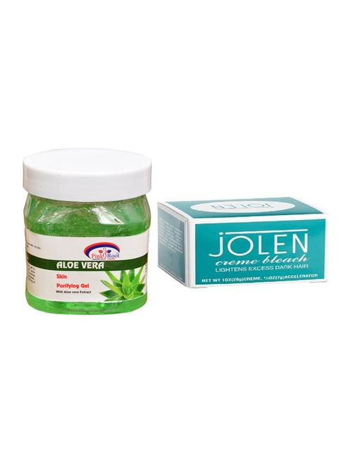 jolen creme bleach and pink root aloe vera gel 500ml - 15026510 - Very Small Image - 1