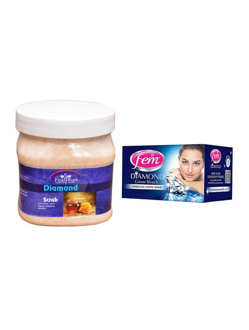 fem diamond bleach, pink root diamond scrub 500ml - 15026601 - Very Small Image - 1