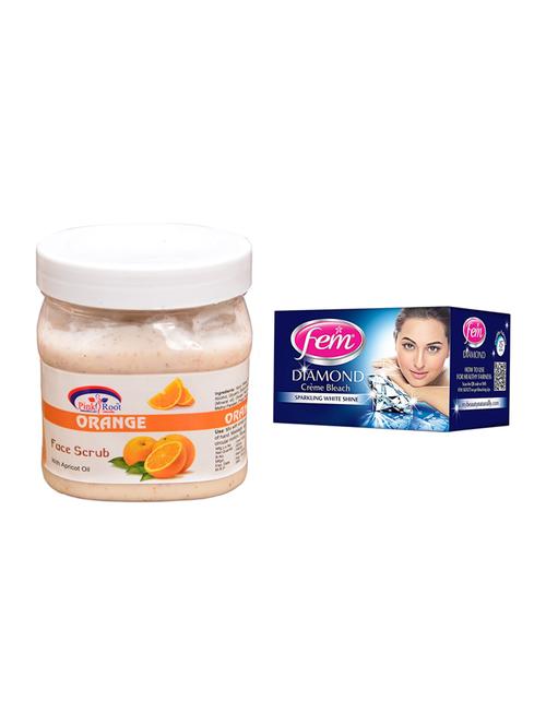 fem diamond bleach, pink root orange scrub 500ml - 15026606 - Very Small Image - 1