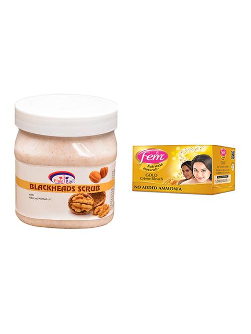 fem gold bleach, pink root bleackheads scrub 500ml - 15026631 - Very Small Image - 1