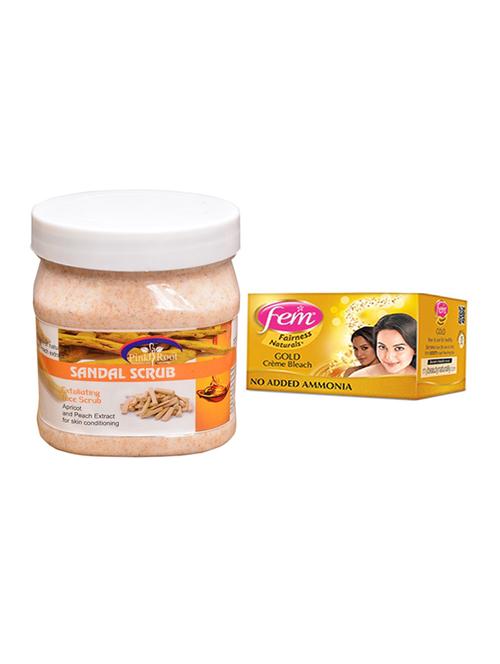 fem gold bleach, pink root sandal scrub 500ml - 15026643 - Very Small Image - 1
