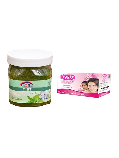 fem saffron bleach, pink root mint scrub 500ml - 15026670 - Very Small Image - 1