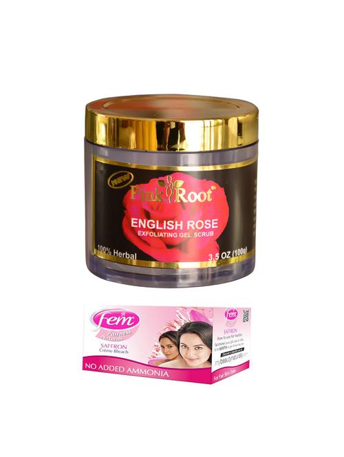 fem saffron crème bleach 30g and pink root english rose 100gm - 15026736 - Very Small Image - 1