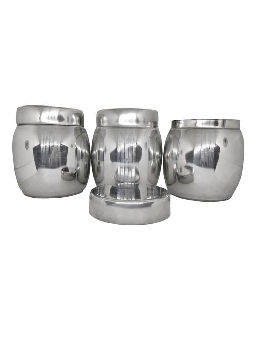 stainless steel barrel set of 3 canisters - 15026767 - Very Small Image - 1