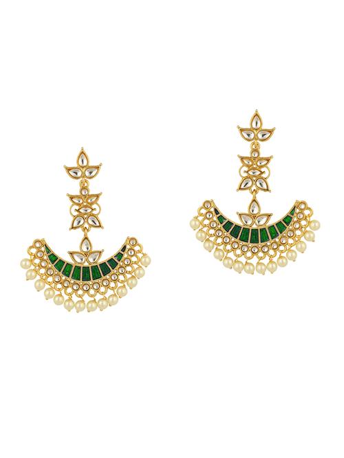 green brass chandellier earring - 15028242 - Very Small Image - 1