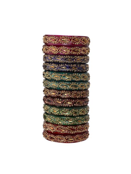 multi colored glass bangle - 15029099 - Very Small Image - 1