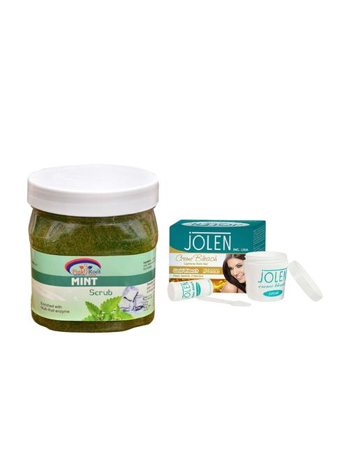 jolen gold bleach crème 18g and pink root mint scrub 500ml - 15030006 - Very Small Image - 1