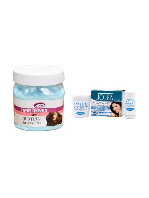 jolen oxy bleach crème 35g and pink root pearl gel 500ml - 15030082 - Very Small Image - 1